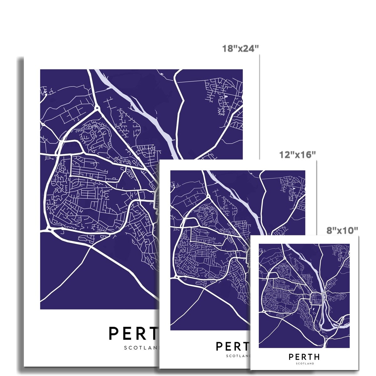 Perth Map (Coloured)