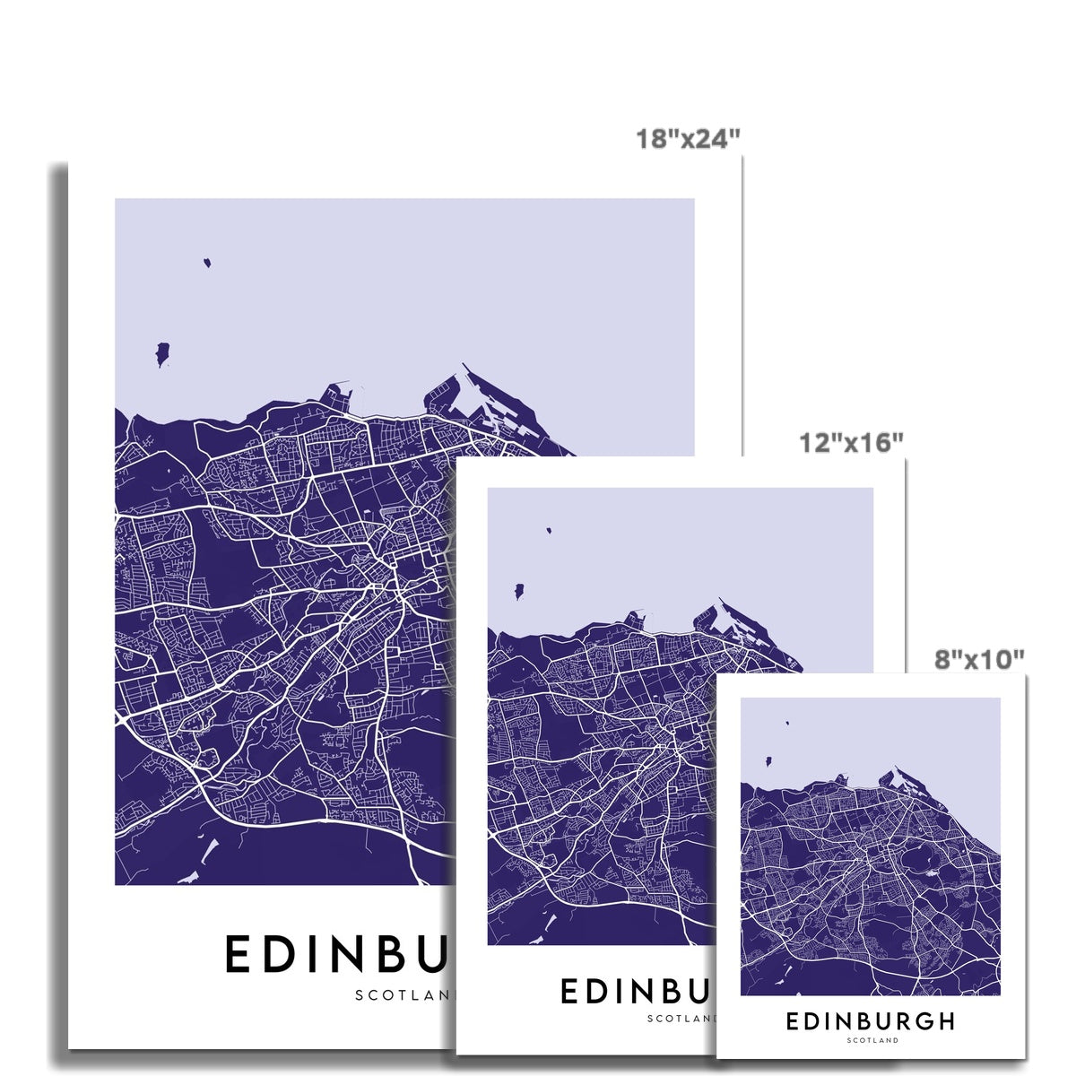 Edinburgh Map (Coloured)
