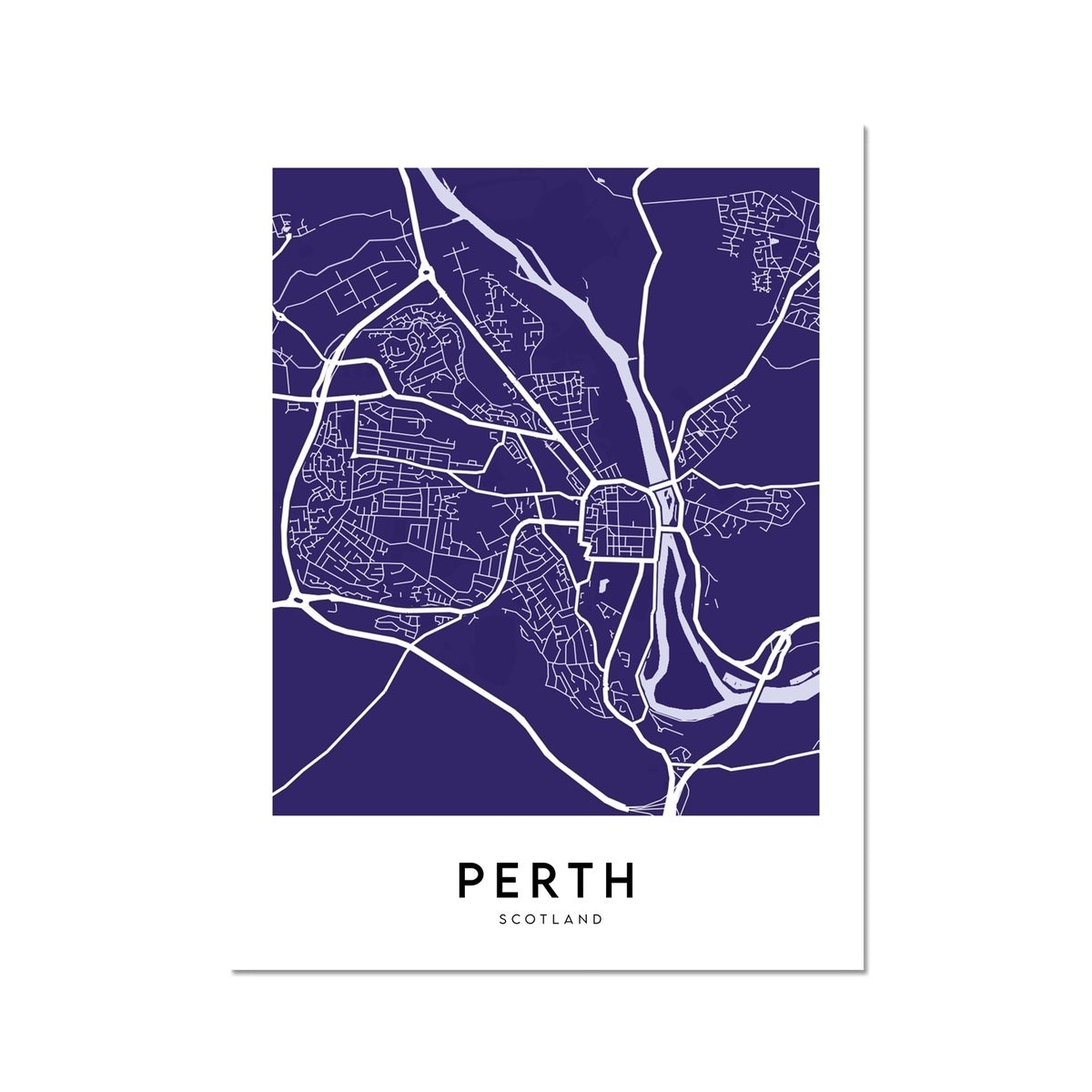 Perth Map (Coloured)