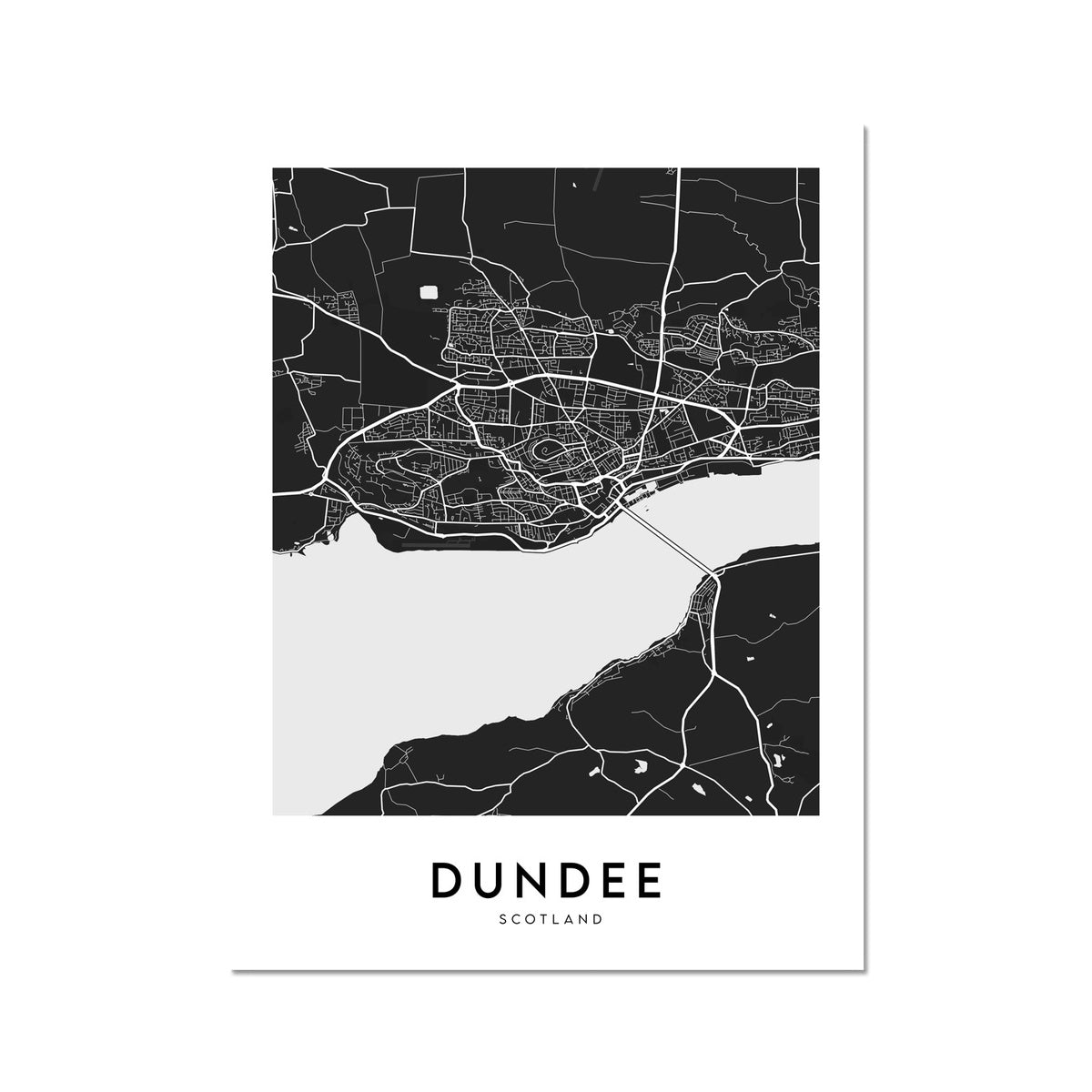 Dundee Map (Black)