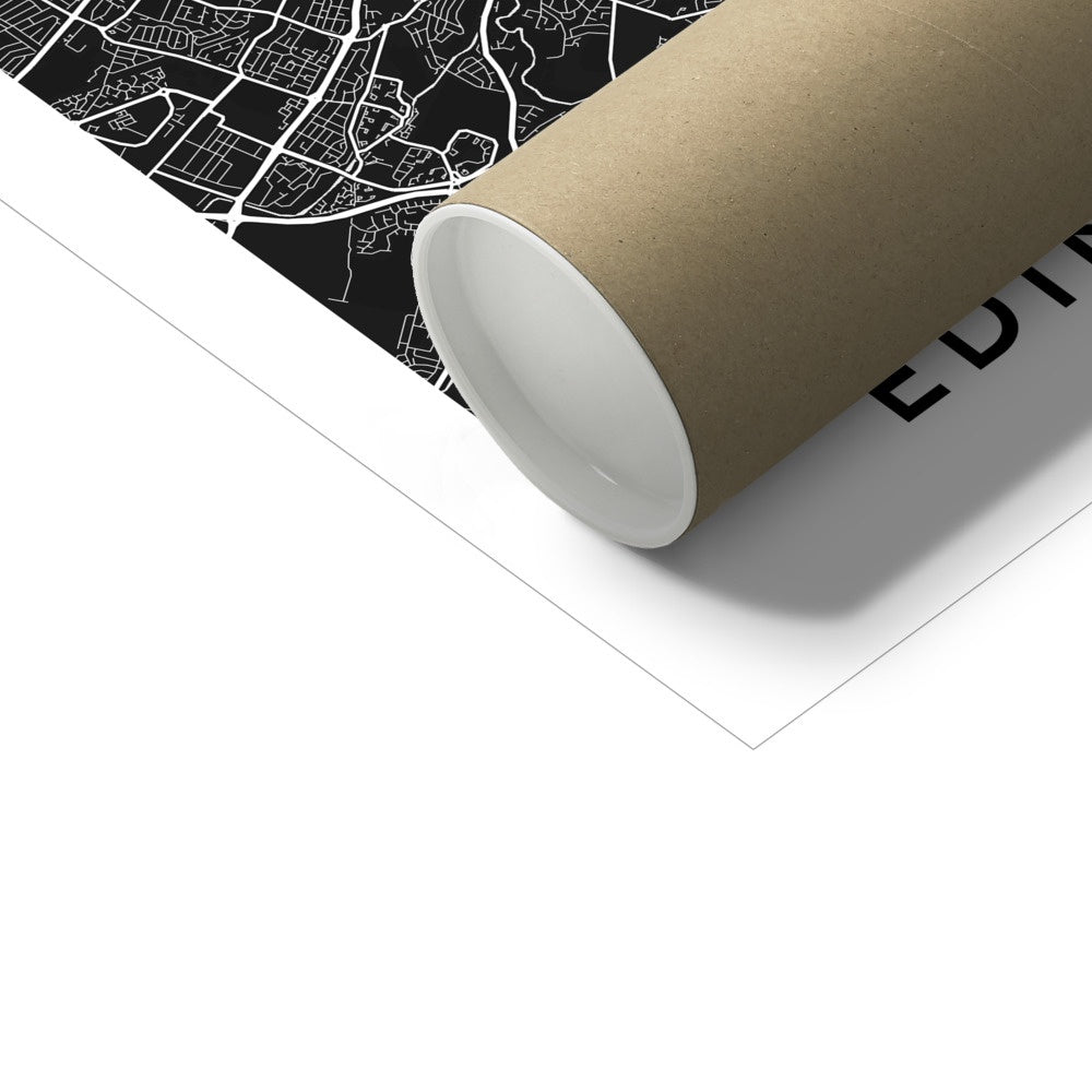 Edinburgh Map (Black)