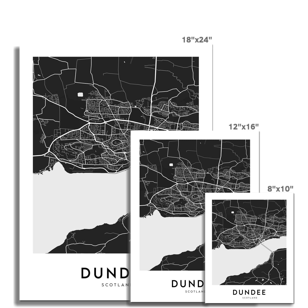 Dundee Map (Black)