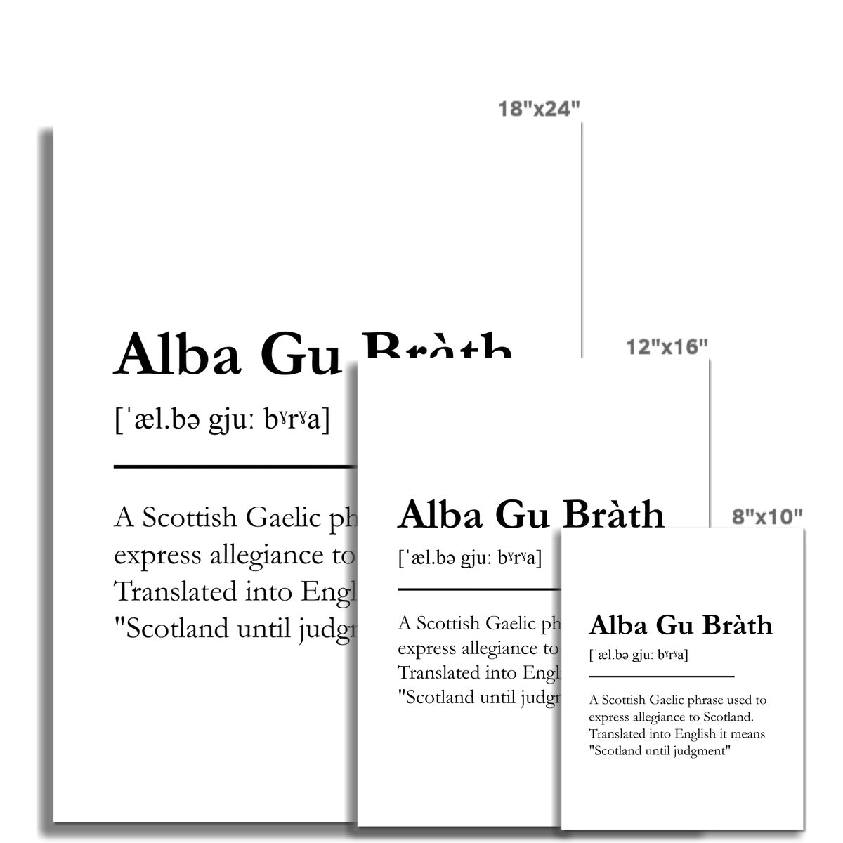 "Alba Gu Bràth" - Scottish Slang