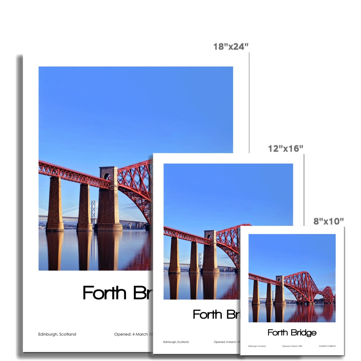 Forth Bridge Poster (Coloured Photo)