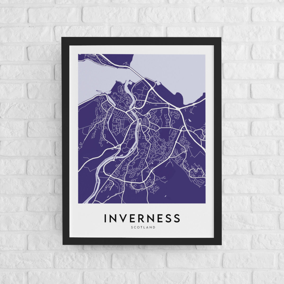 Inverness Map (Coloured)
