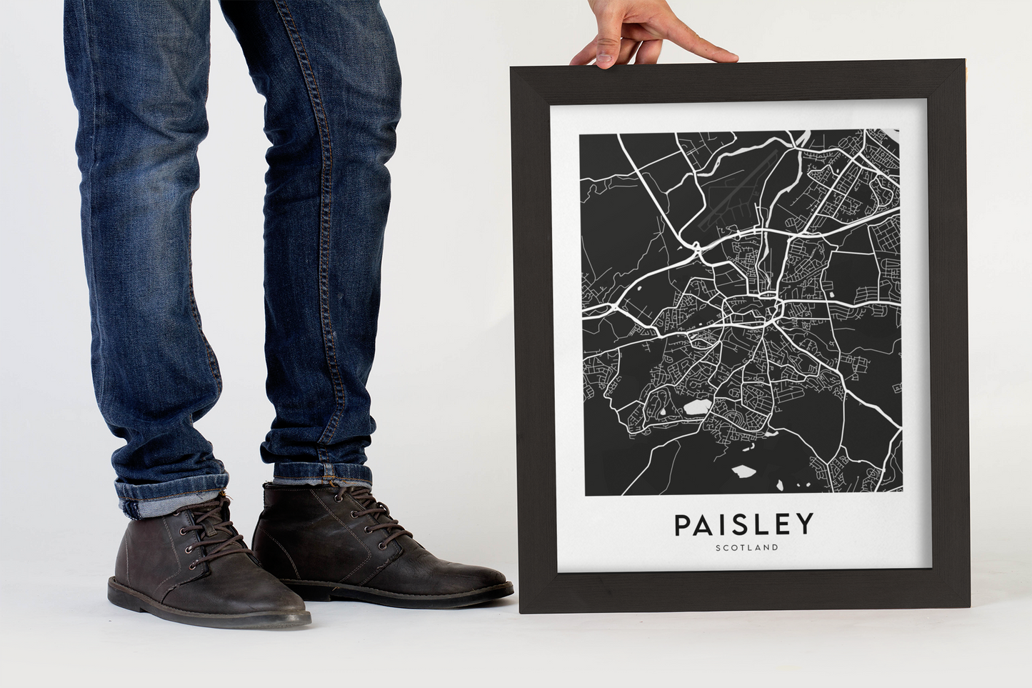 Paisley Map (Black)