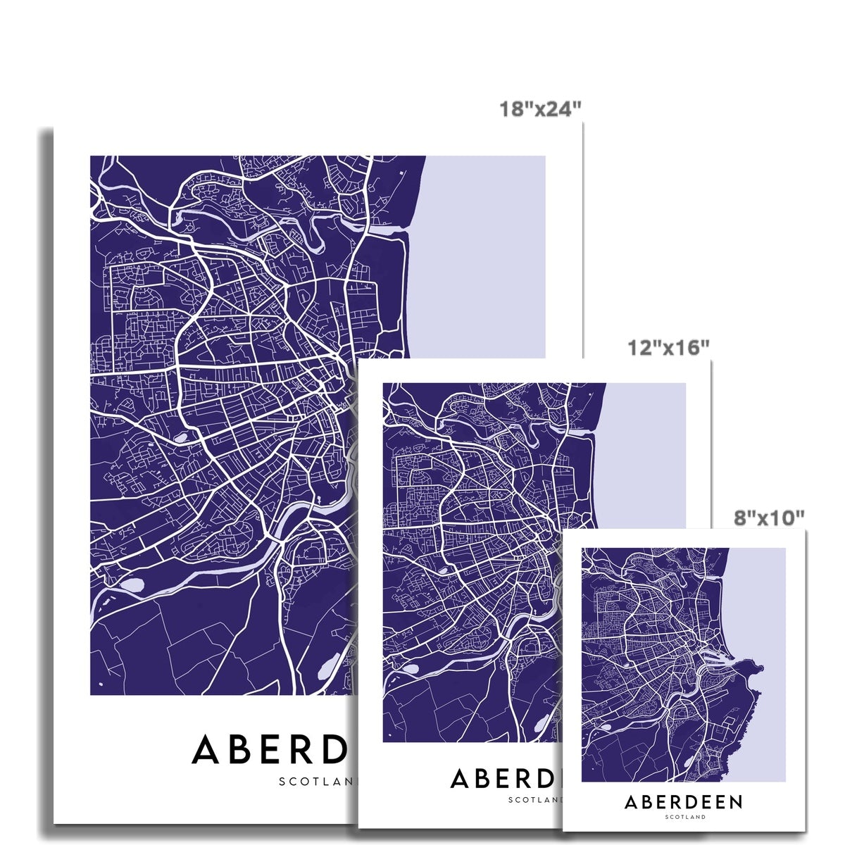 Aberdeen Map (Coloured)