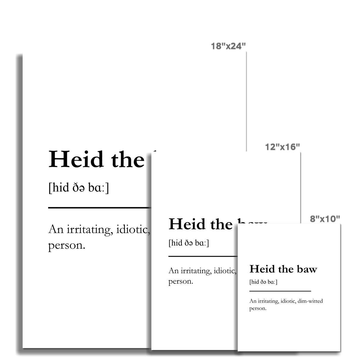 "Heid the baw" - Scottish Slang