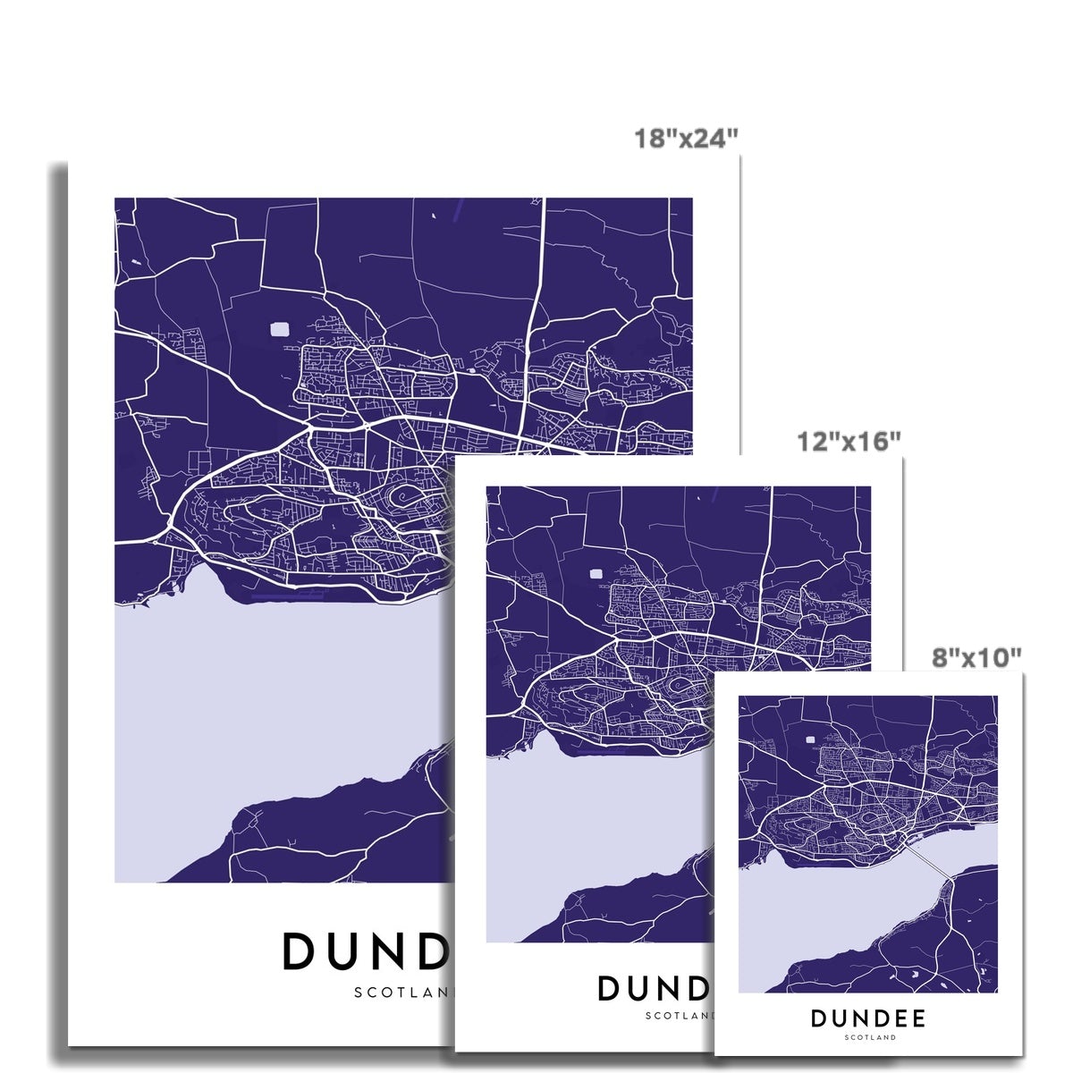 Dundee Map (Coloured)