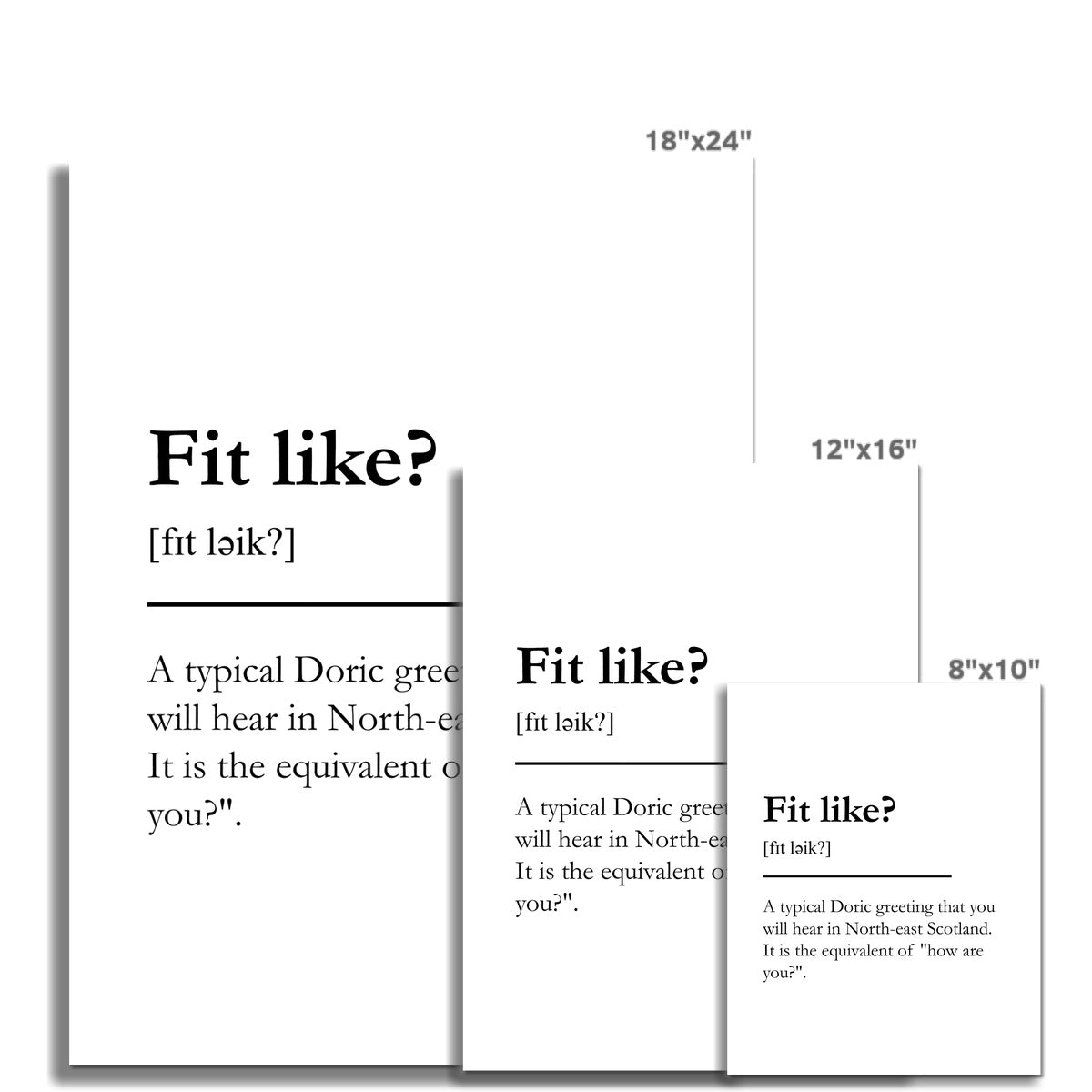 "Fit like?" - Scottish Slang