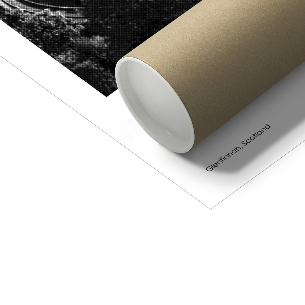 Glenfinnan Viaduct Poster (Black & White)