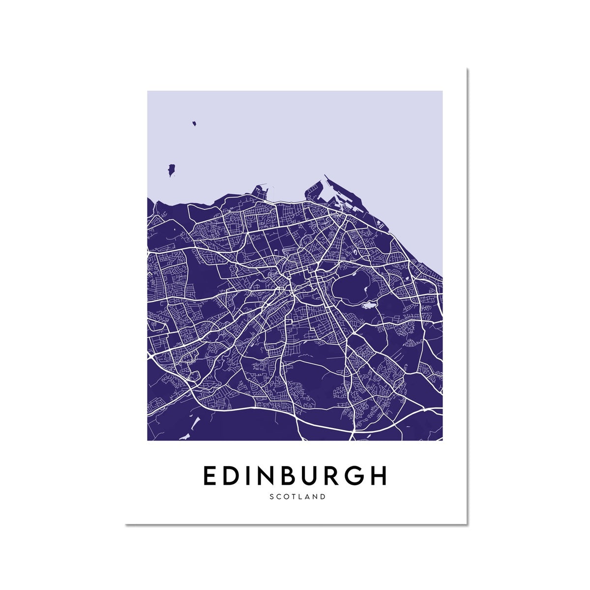 Edinburgh Map (Coloured)