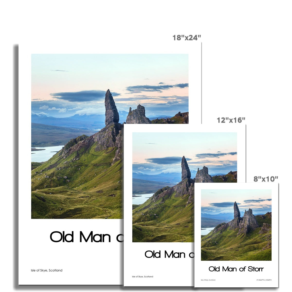 Old Man of Storr Poster (Coloured Photo)
