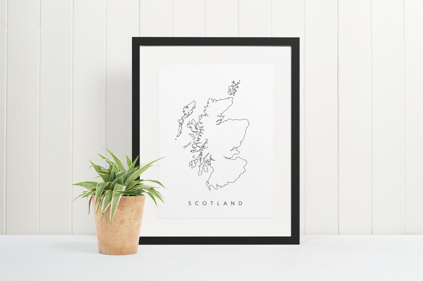 Scotland Map Line Art