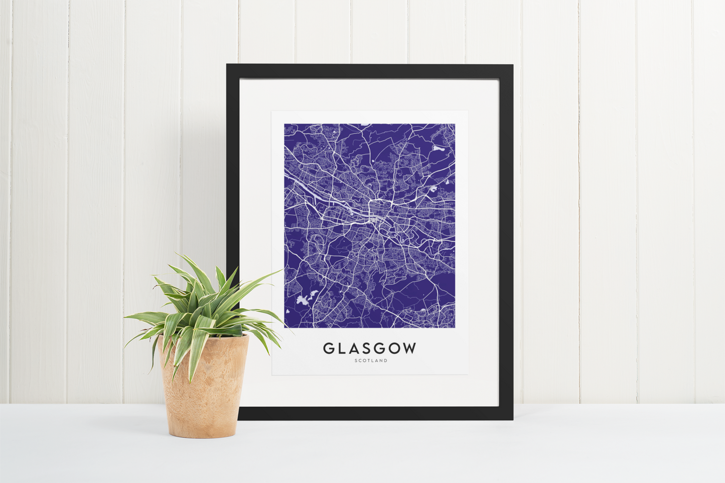 Glasgow Map (Coloured)