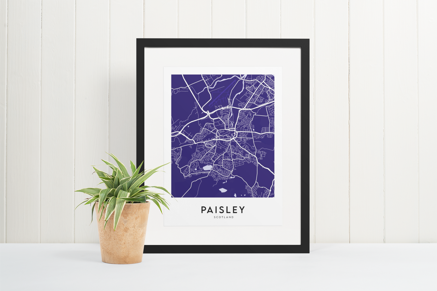 Paisley Map (Coloured)