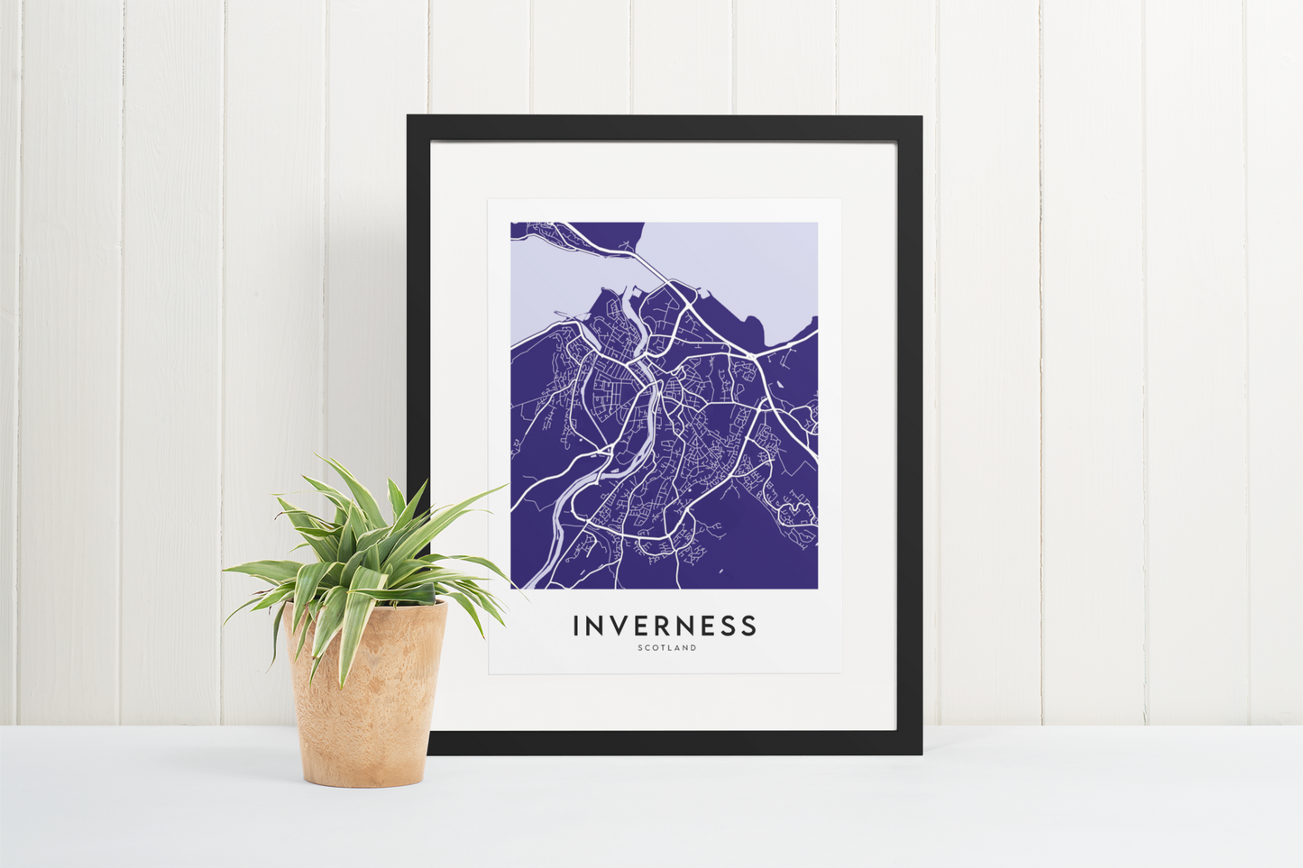 Inverness Map (Coloured)
