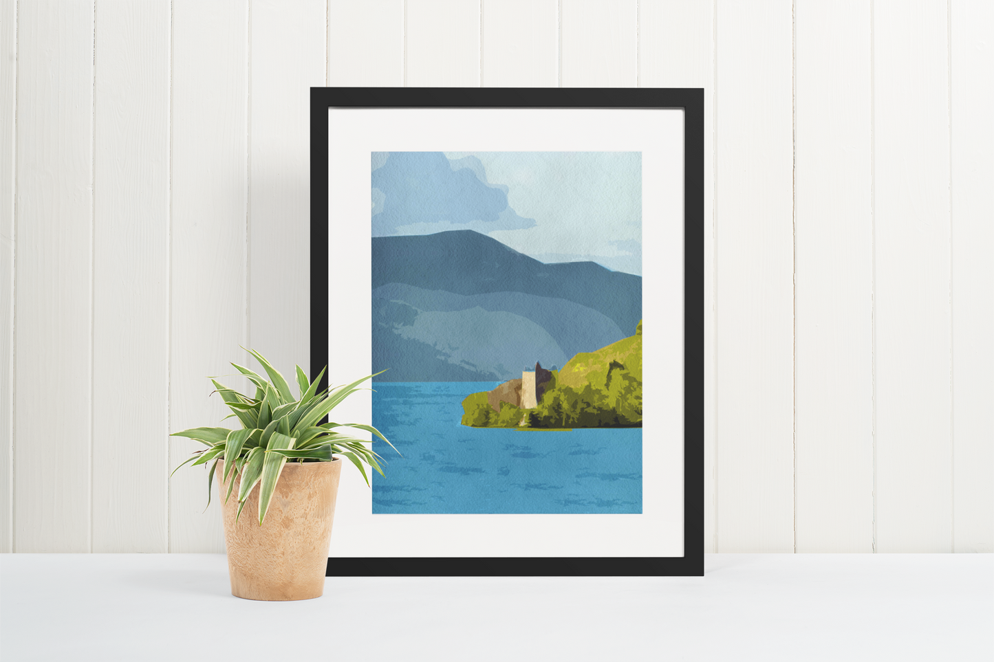 Loch Ness - Watercolor Art