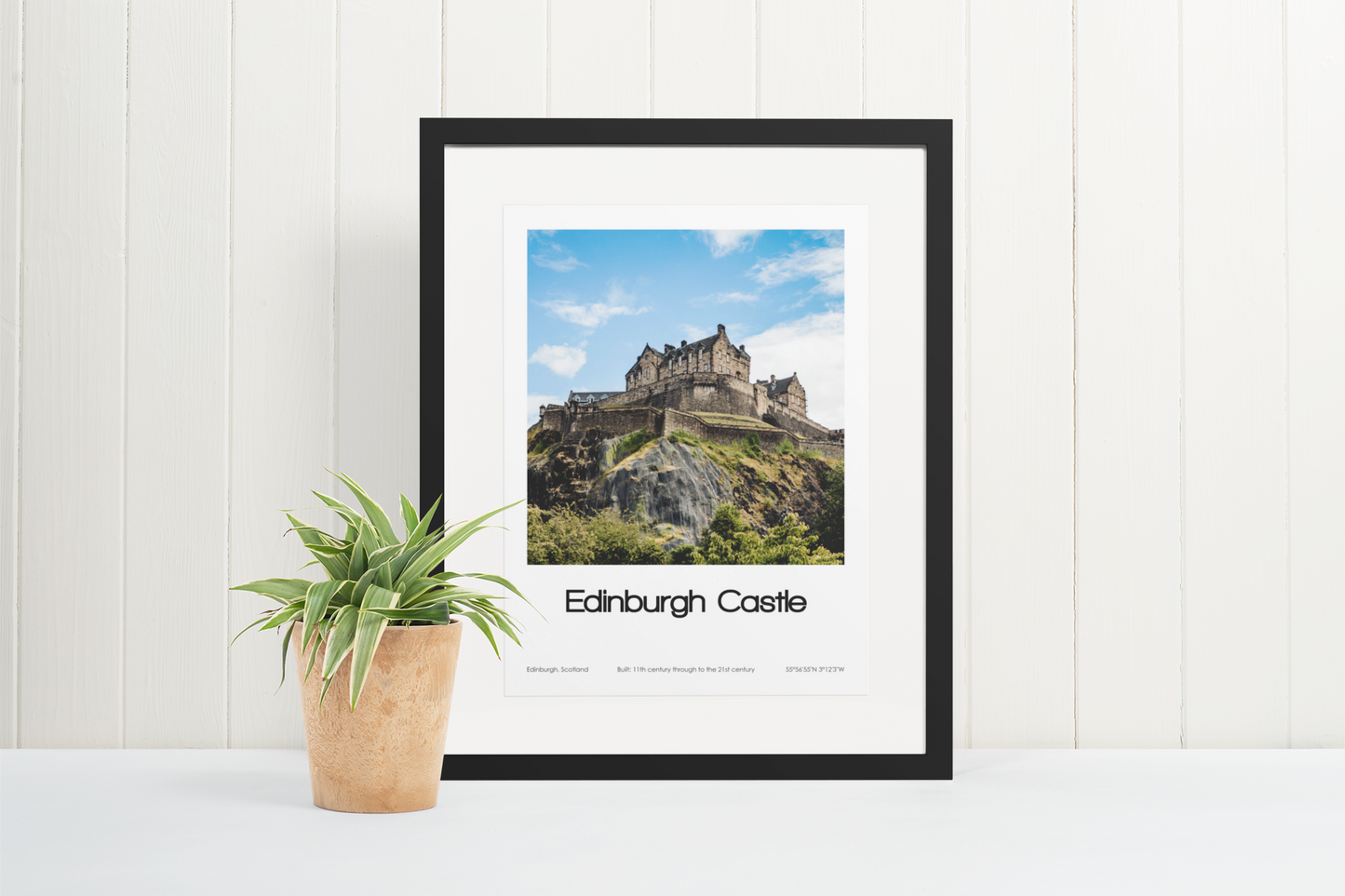 Edinburgh Castle Poster (Coloured Photo)
