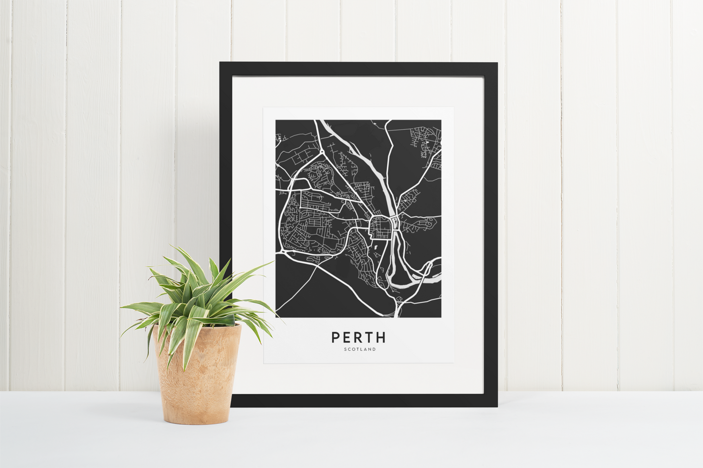 Perth Map (Black)