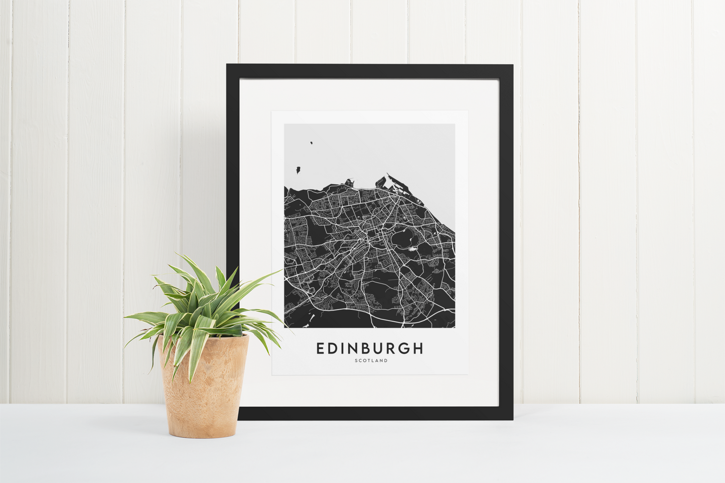 Edinburgh Map (Black)