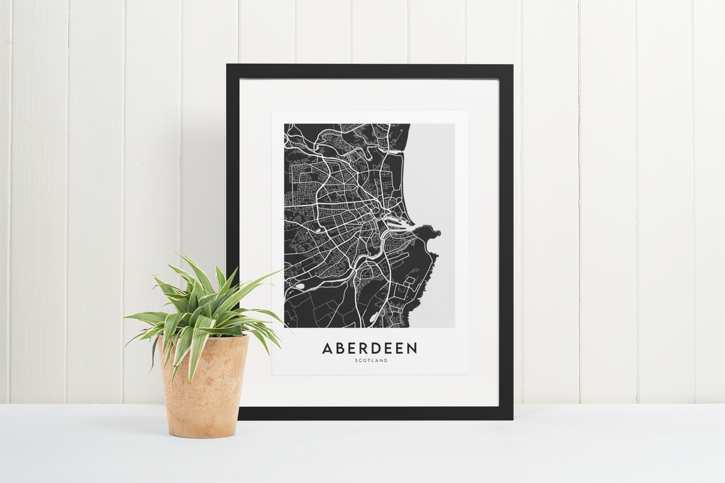 Aberdeen Map (Black)