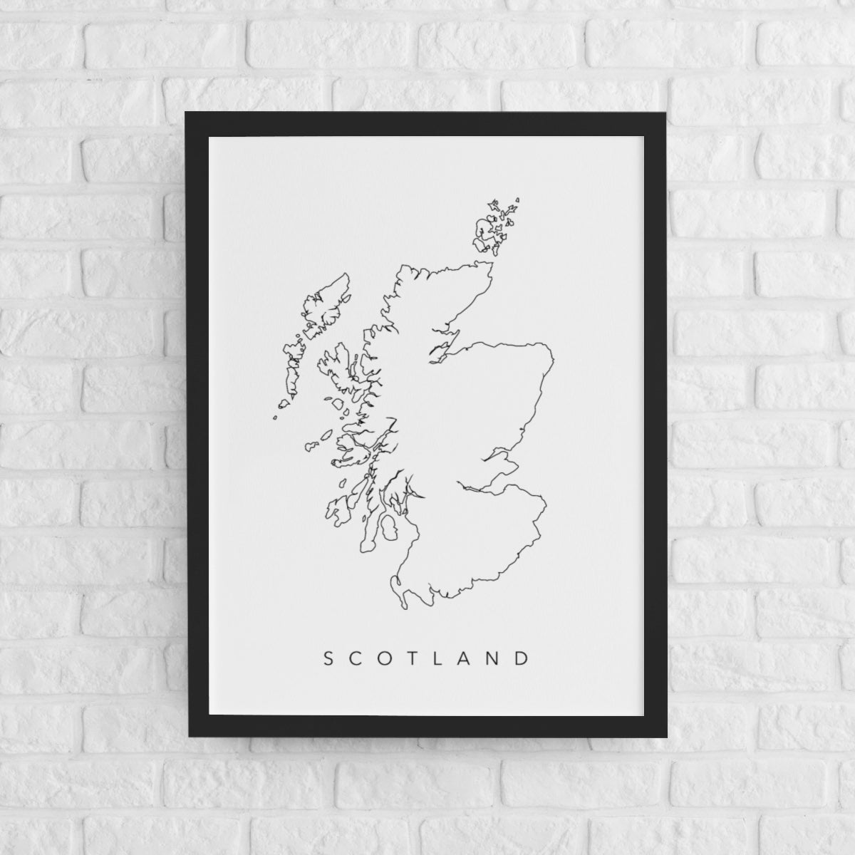 Scotland Map Line Art