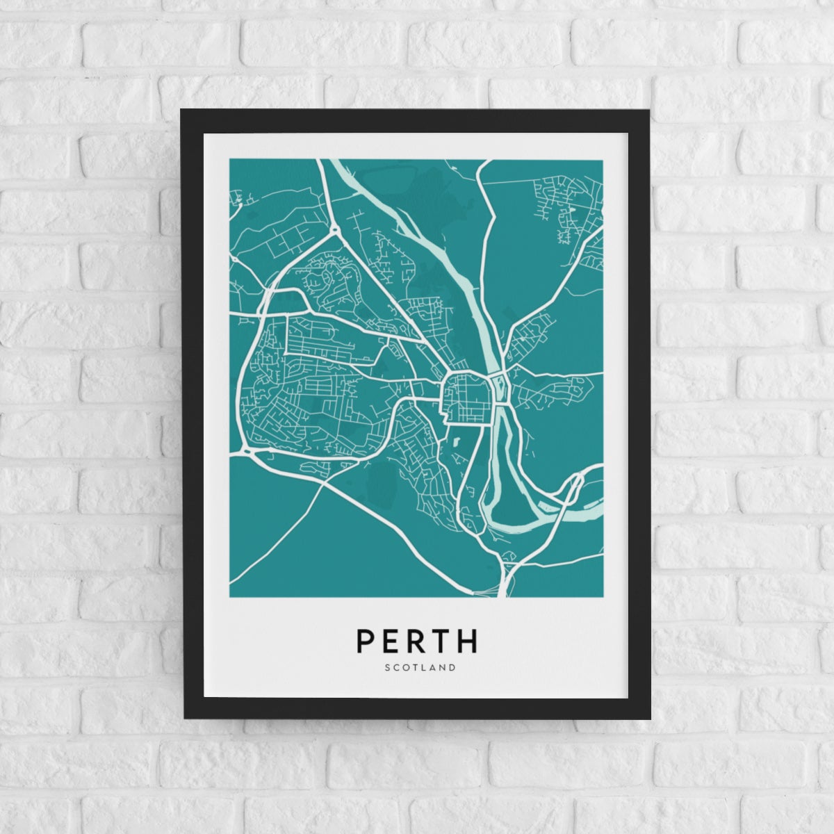Perth Map (Coloured)