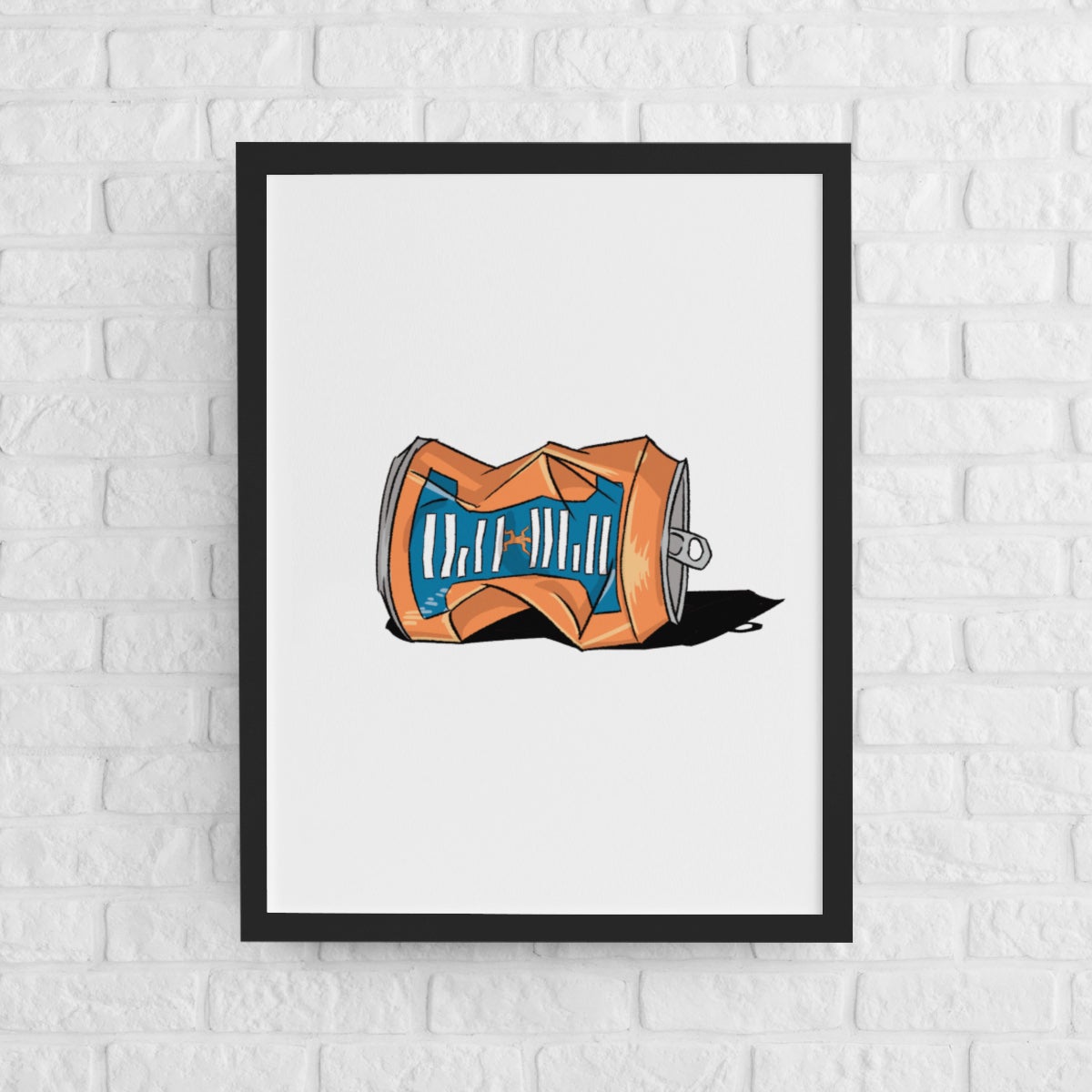 Irn-Bru Crushed Can Cartoon