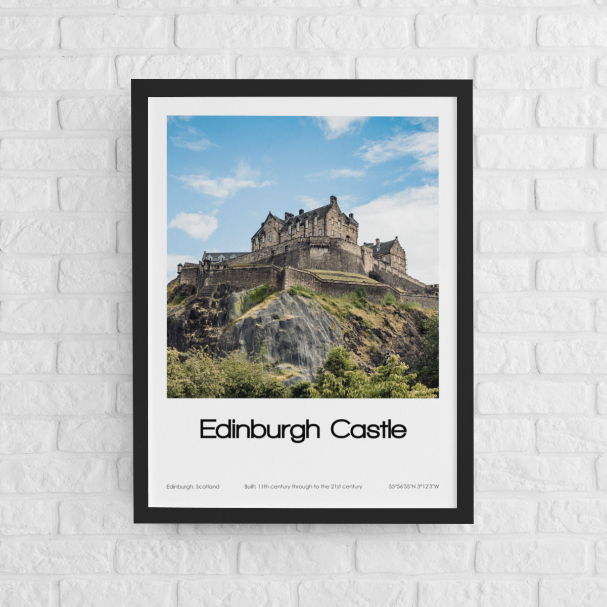 Edinburgh Castle Poster (Coloured Photo)