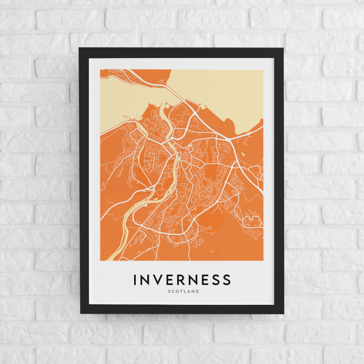 Inverness Map (Coloured)