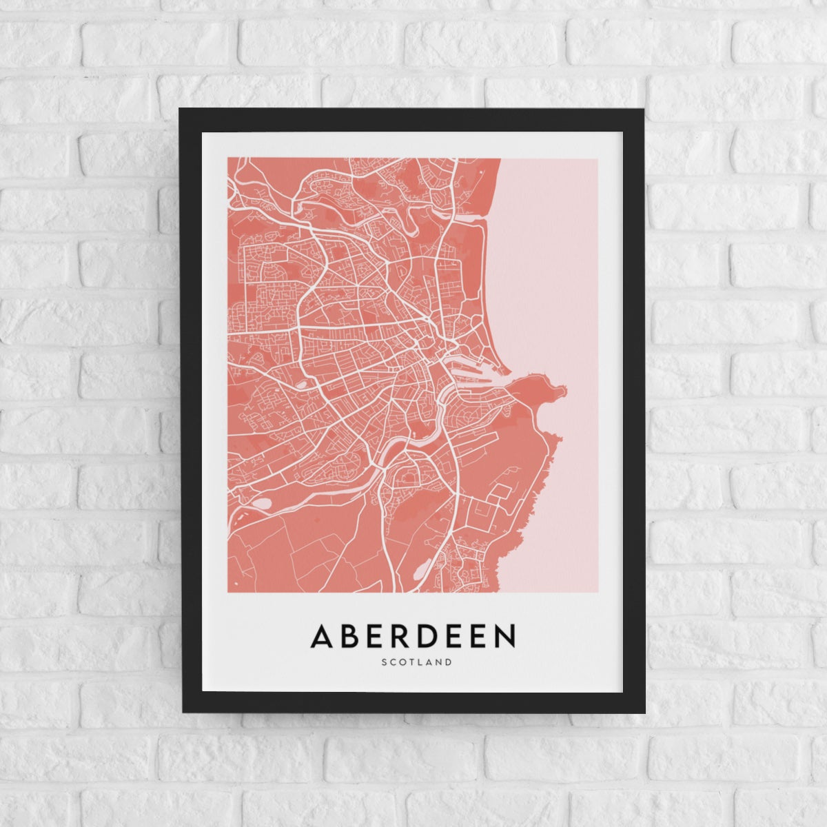 Aberdeen Map (Coloured)