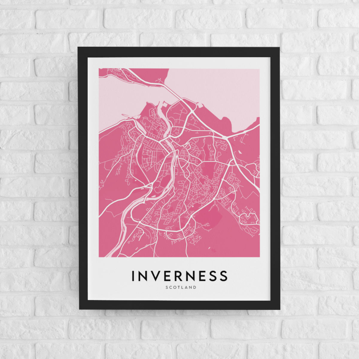Inverness Map (Coloured)