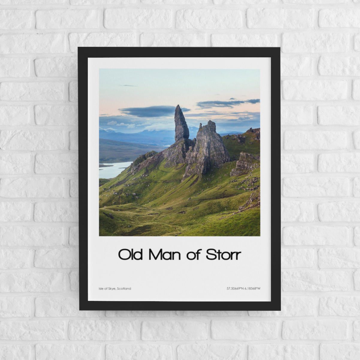Old Man of Storr Poster (Coloured Photo)