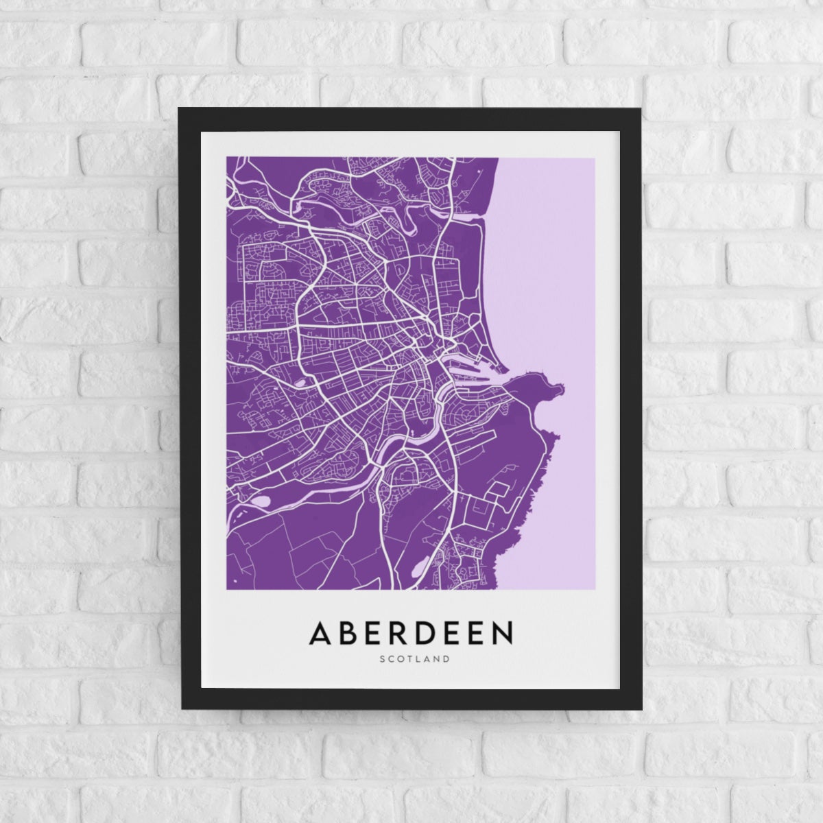 Aberdeen Map (Coloured)