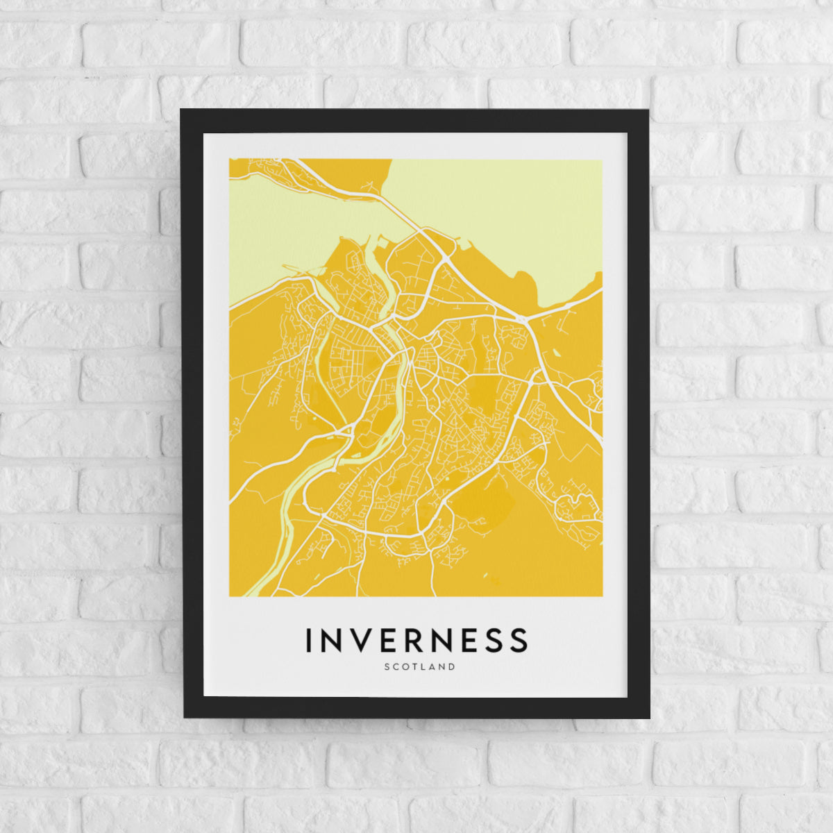 Inverness Map (Coloured)