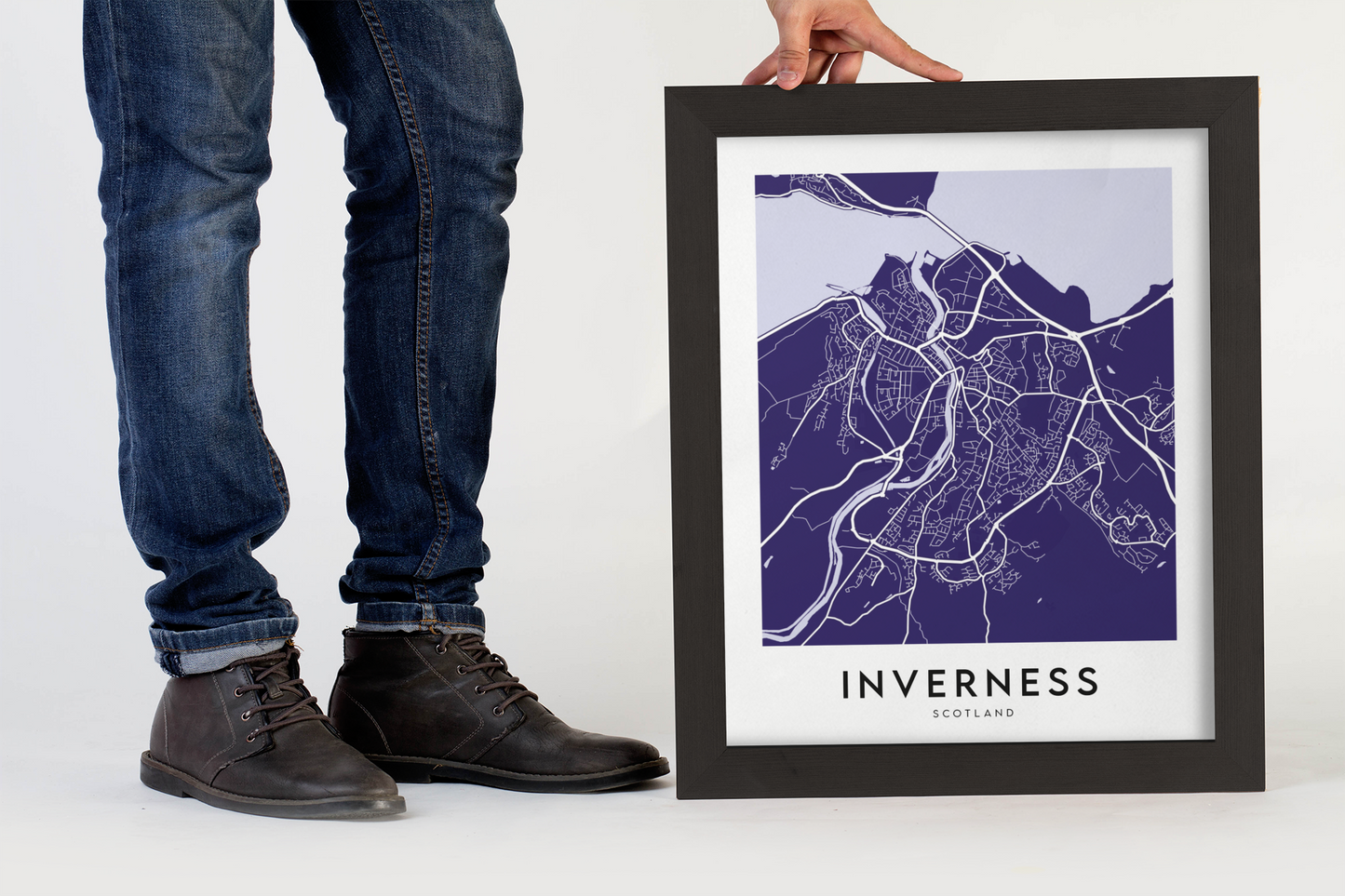 Inverness Map (Coloured)