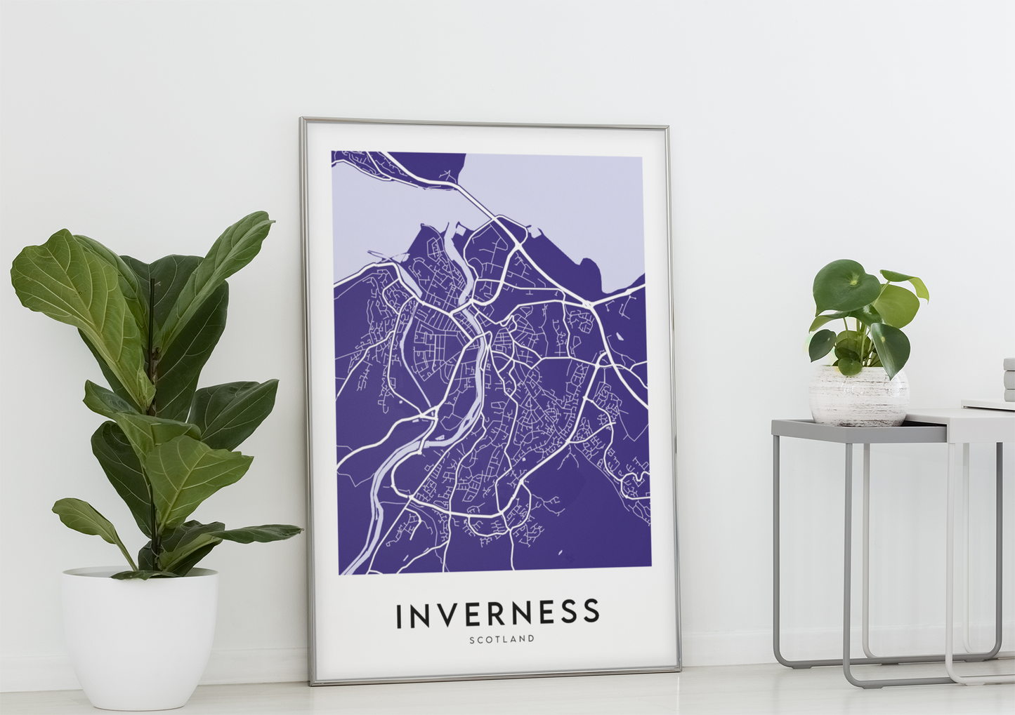 Inverness Map (Coloured)