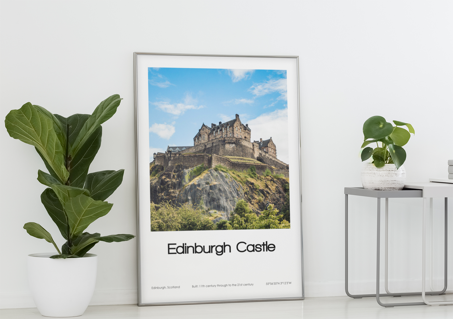 Edinburgh Castle Poster (Coloured Photo)