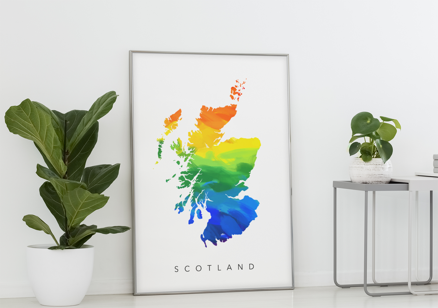 Scotland Rainbow Map