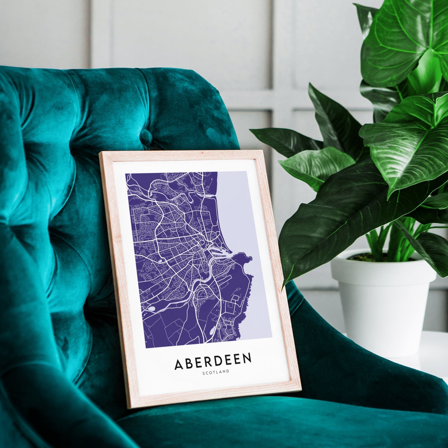 Aberdeen Map (Coloured)