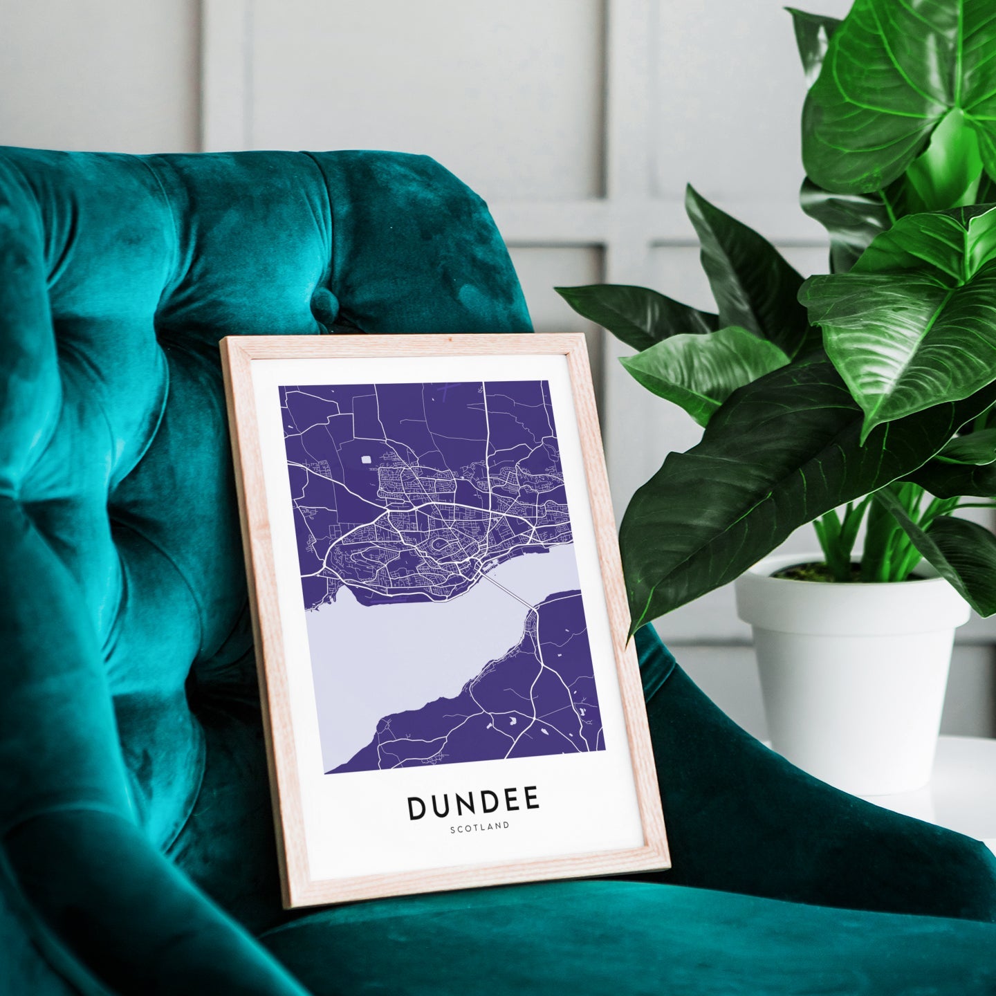 Dundee Map (Coloured)