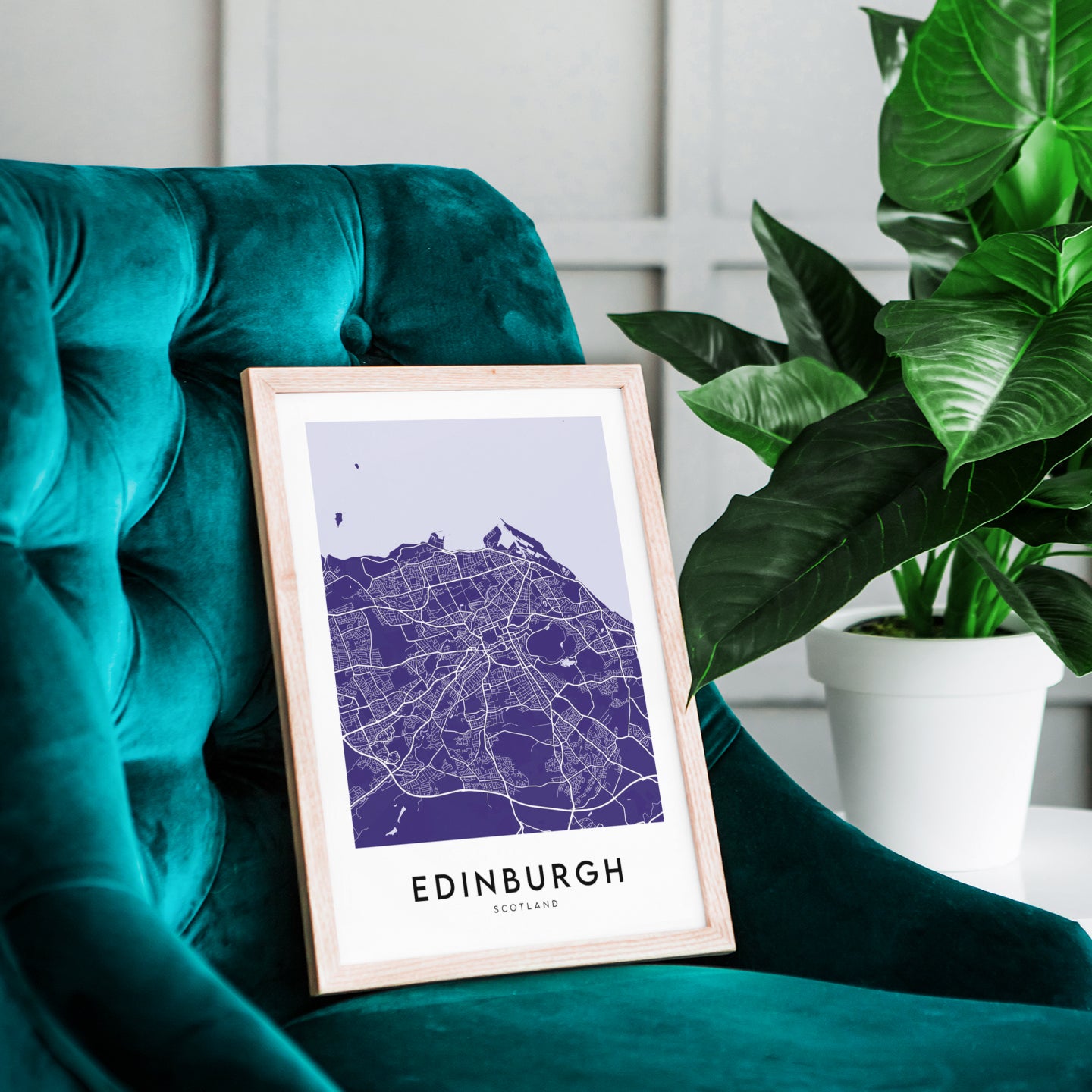 Edinburgh Map (Coloured)