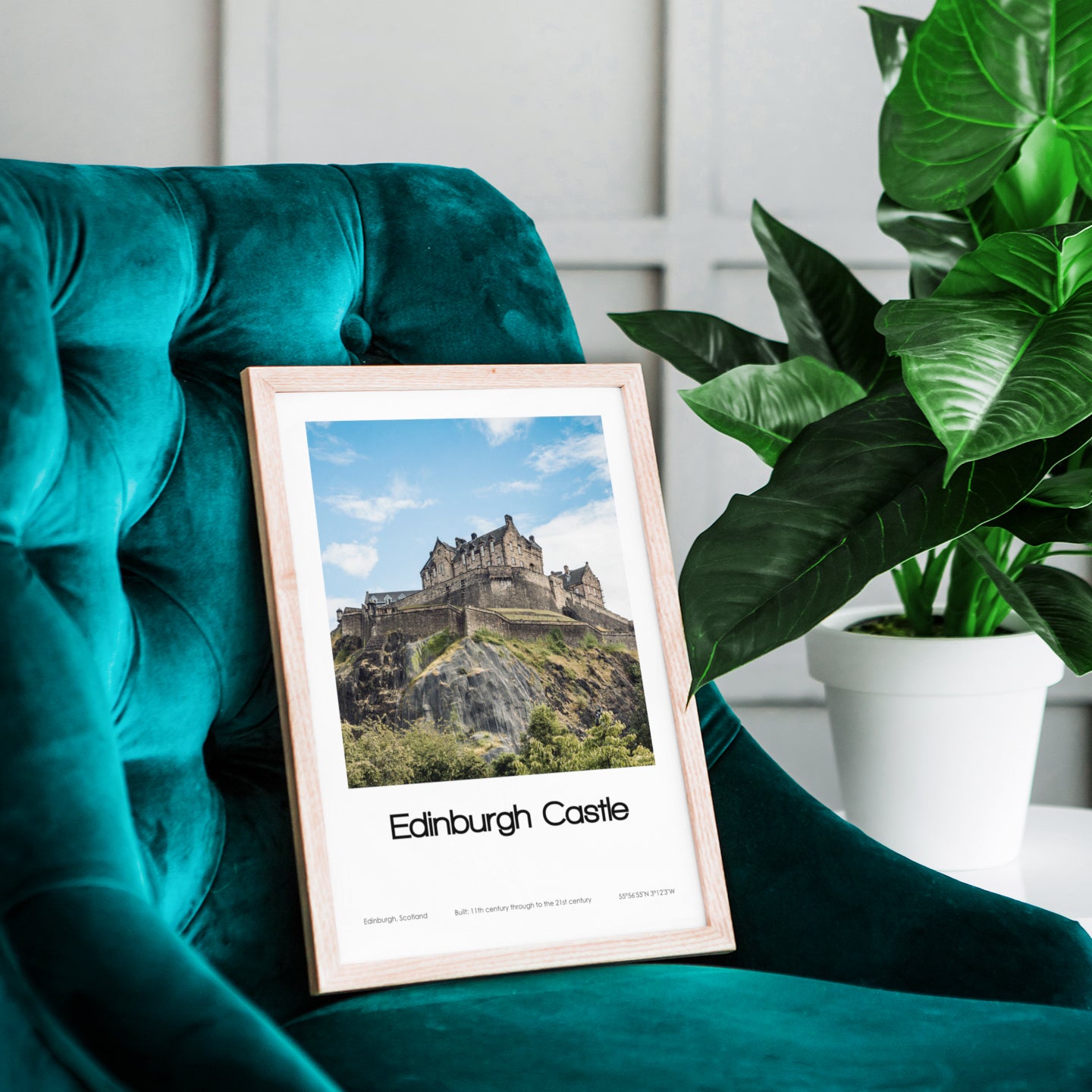 Edinburgh Castle Poster (Coloured Photo)