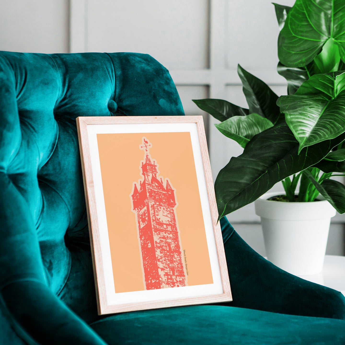 Tolbooth Steeple, Glasgow - Pop Colour Art