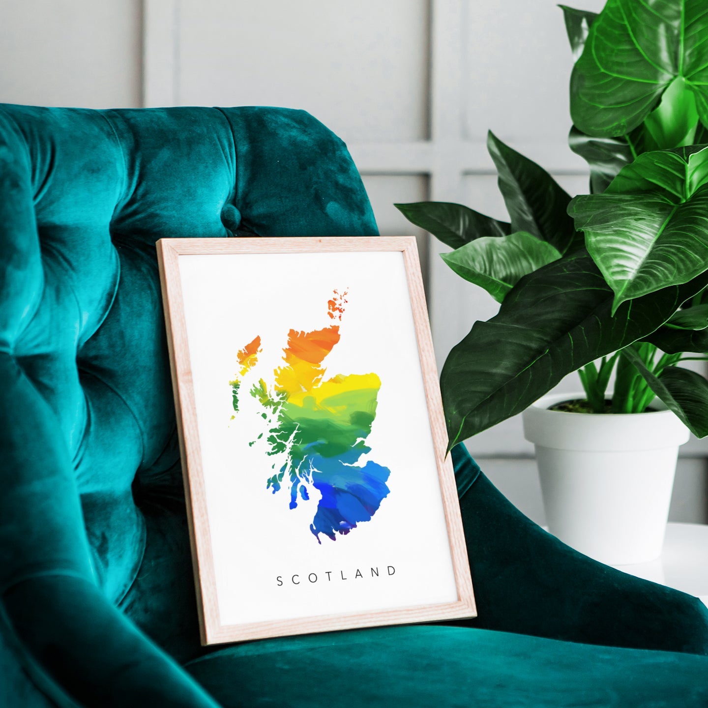Scotland Rainbow Map