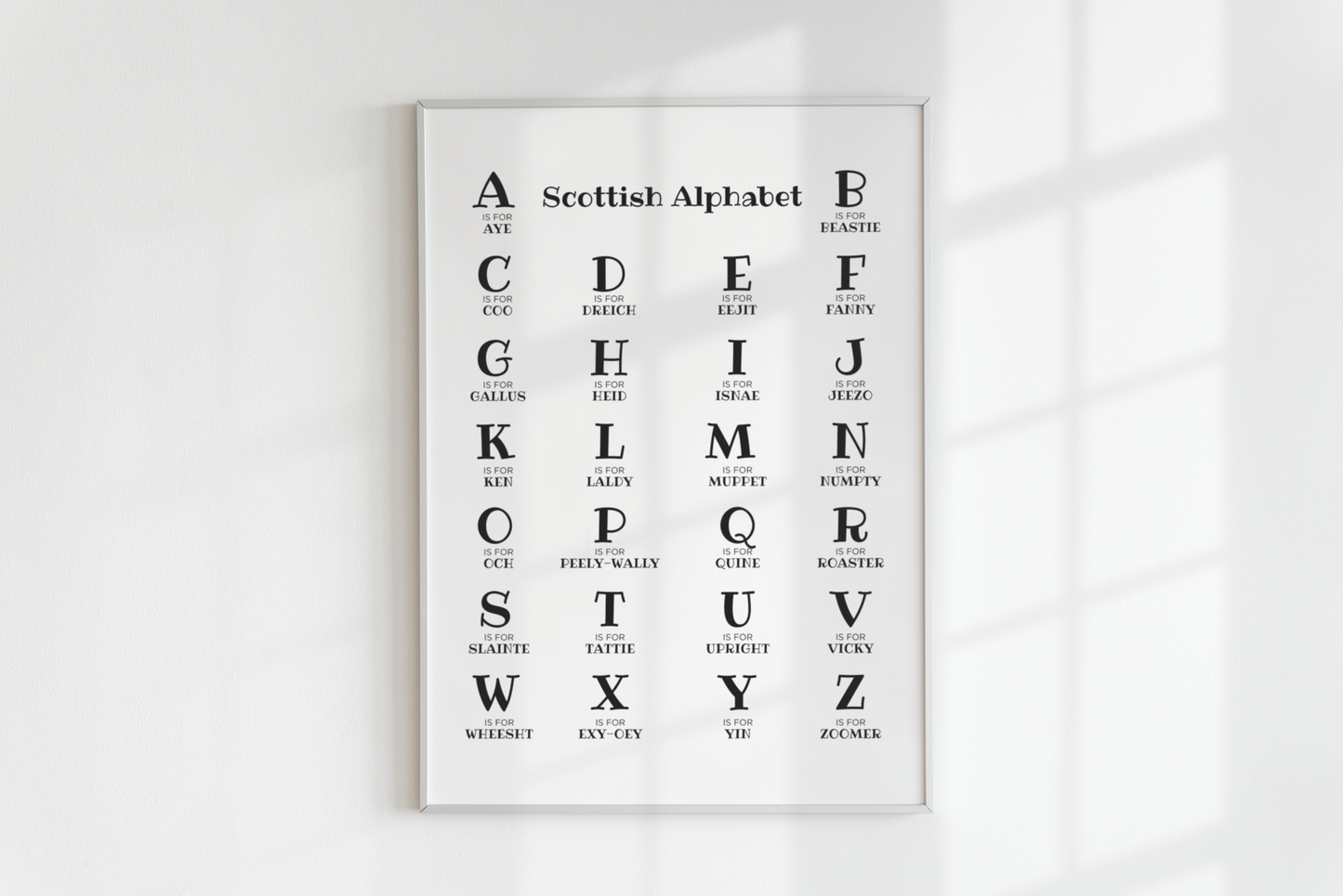 The Scottish Alphabet