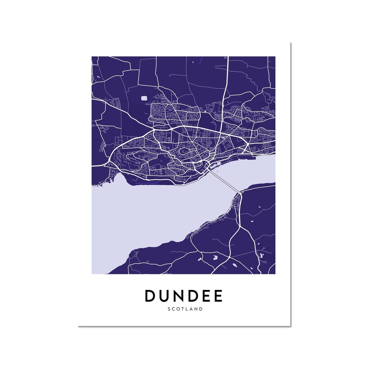 Dundee Map (Coloured)