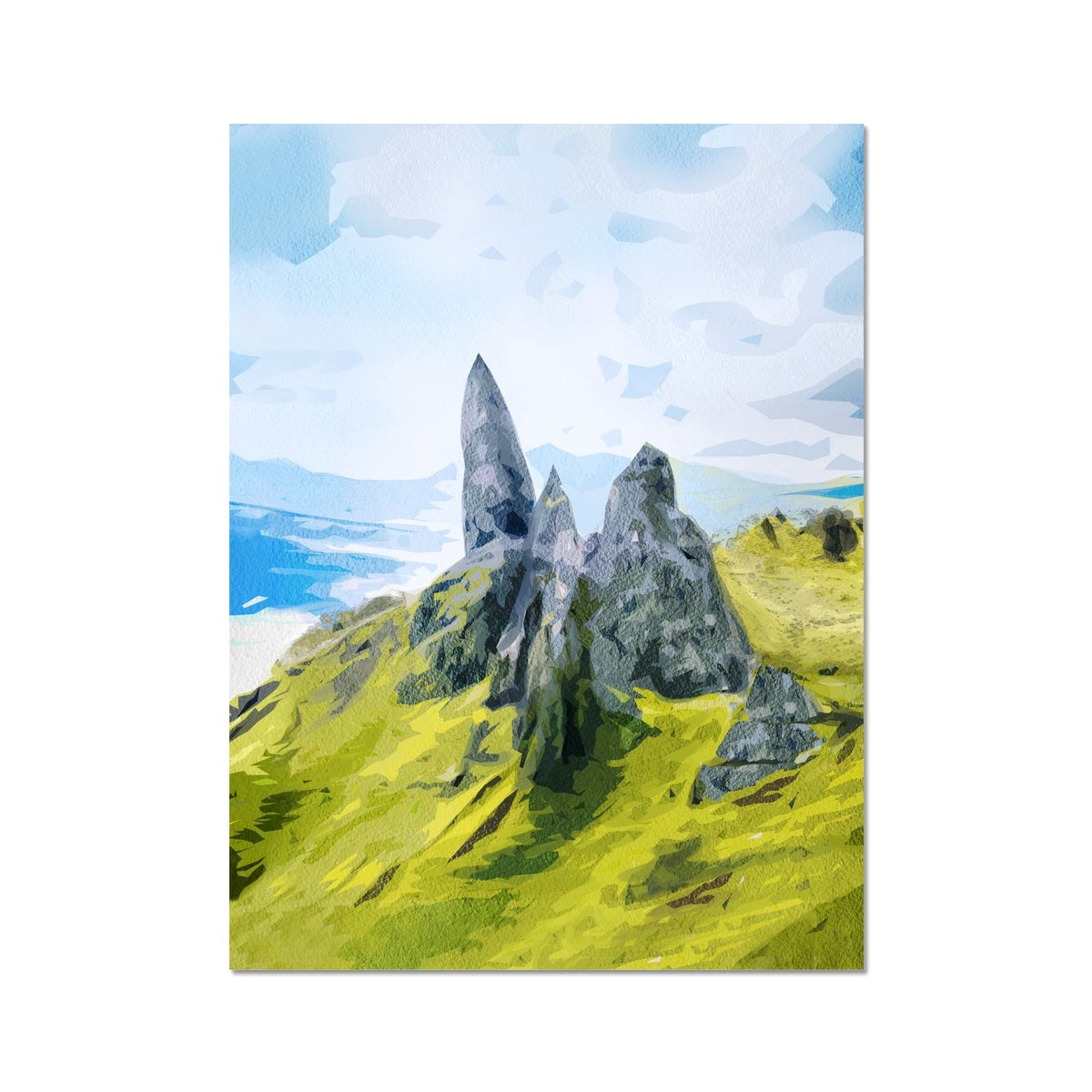 The Old Man of Storr - Watercolor Art