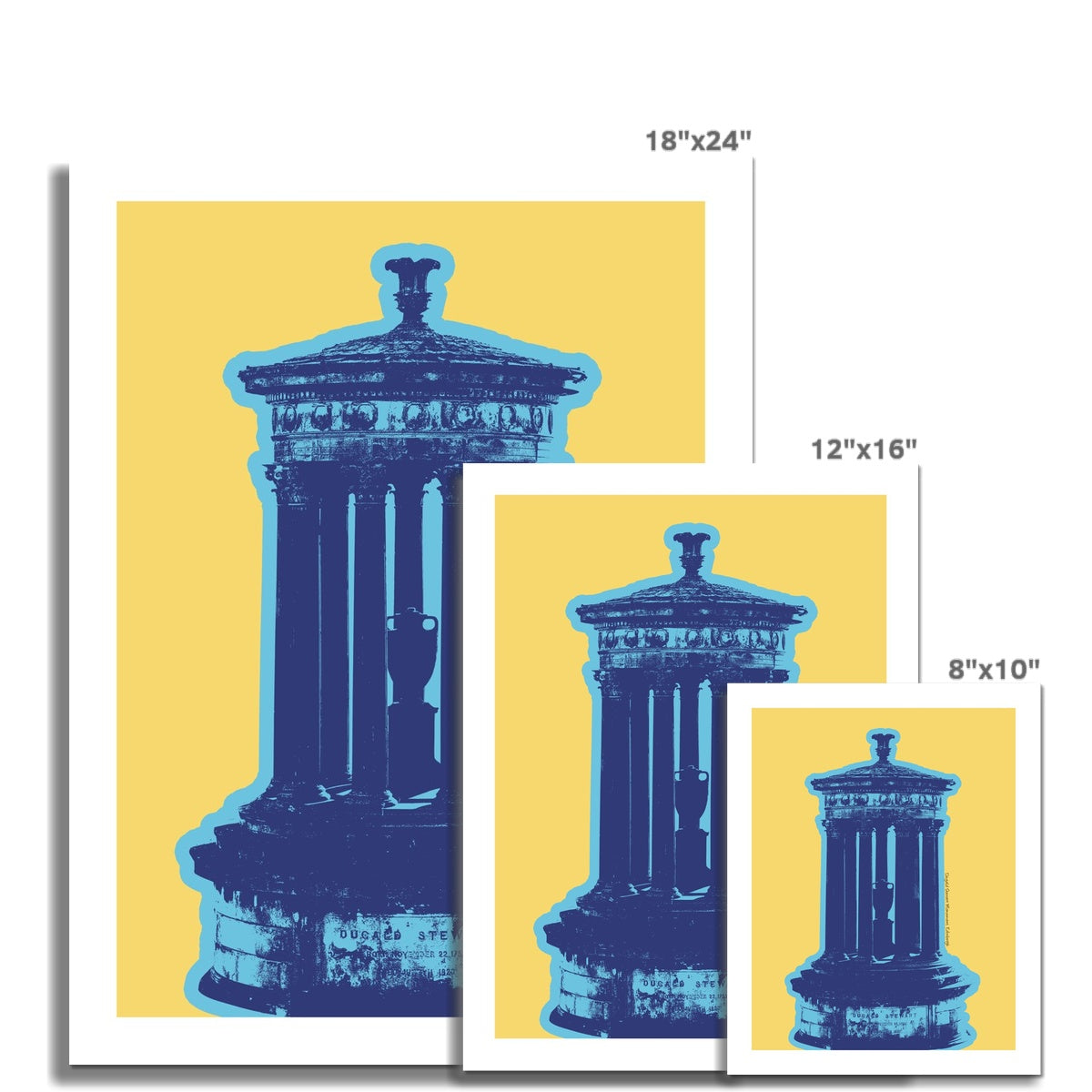 Dugald Stewart Monument - Pop Colour Art